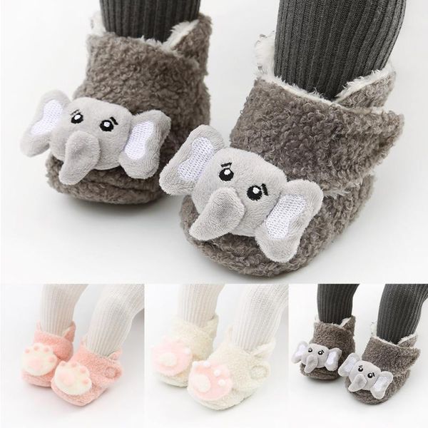 first walkers winter warm thicken fur walker toddler baby boys girls cute soft boots crib shoes kid